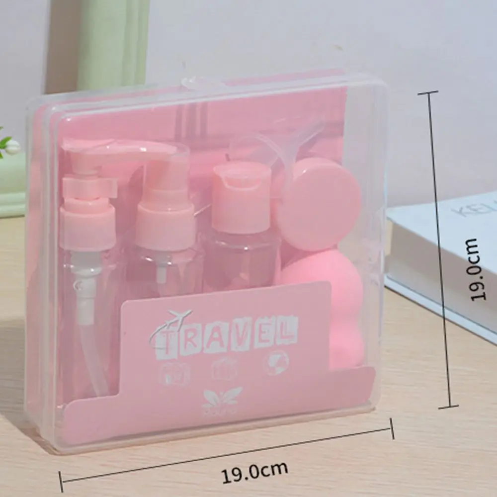 PET Women Travel  Sub-Bottle Empty Bottle Toiletry Bottle Cosmetic Container Set Makeup bottles Kit