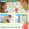 Electronic English Alphabet ABC Talking Poster Interactive Alphabet Wall Chart Music Numbers Fruits Poster Early Educational Toy 6