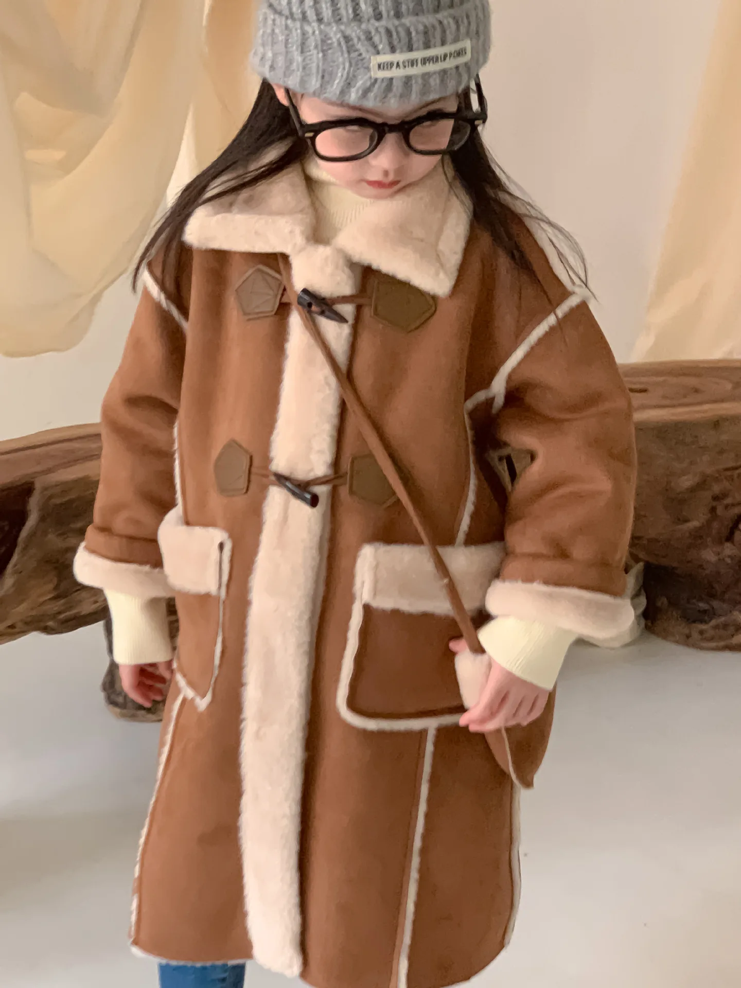 Girls Coat New Winter Thickened Long Coat - Uniqwear