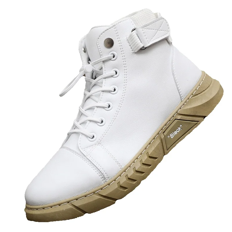 European Warm Series 39-48 Work 2025 Spring New Side Zipper Fashion British Casual Martin Boots Large Size Men's Shoes_voghion.com