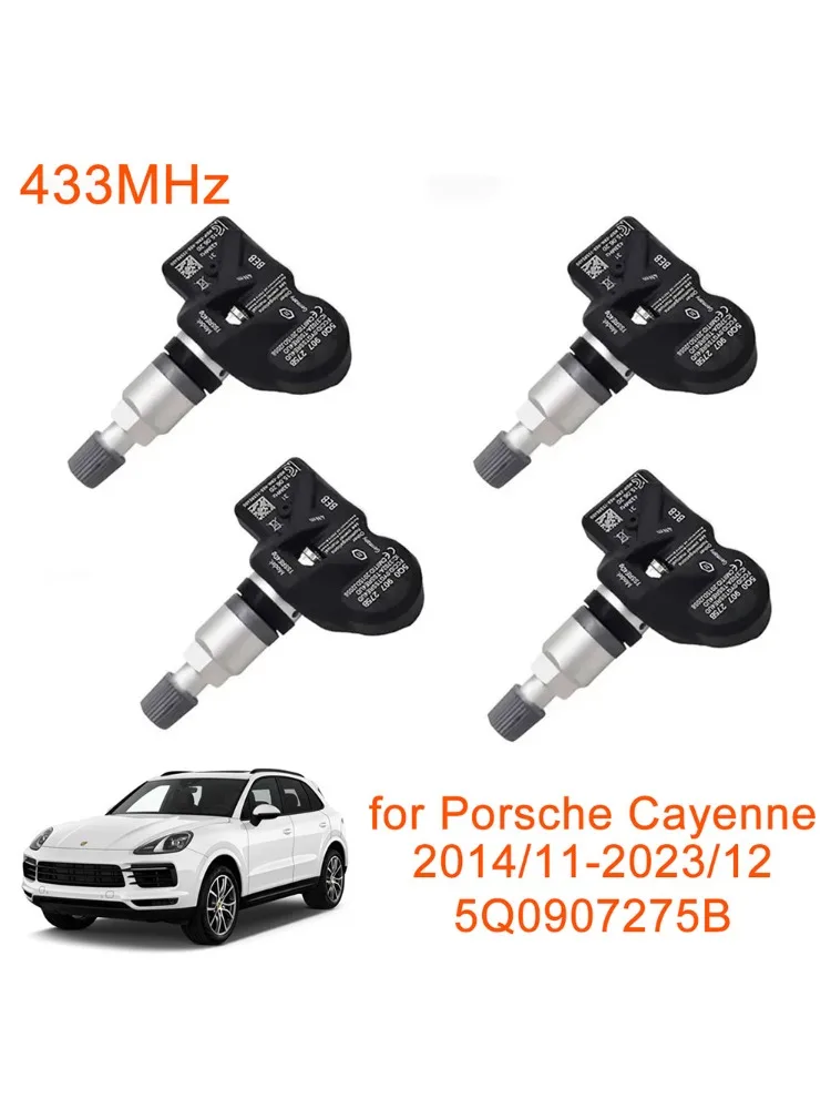 5Q0907275B 1/4 Stück 433 MHz TPMS Reifendrucküberwachungssensor für Porsche 911 718 Boxster Cayenne S Cayman GT3 Macan Panamera – Detail 3