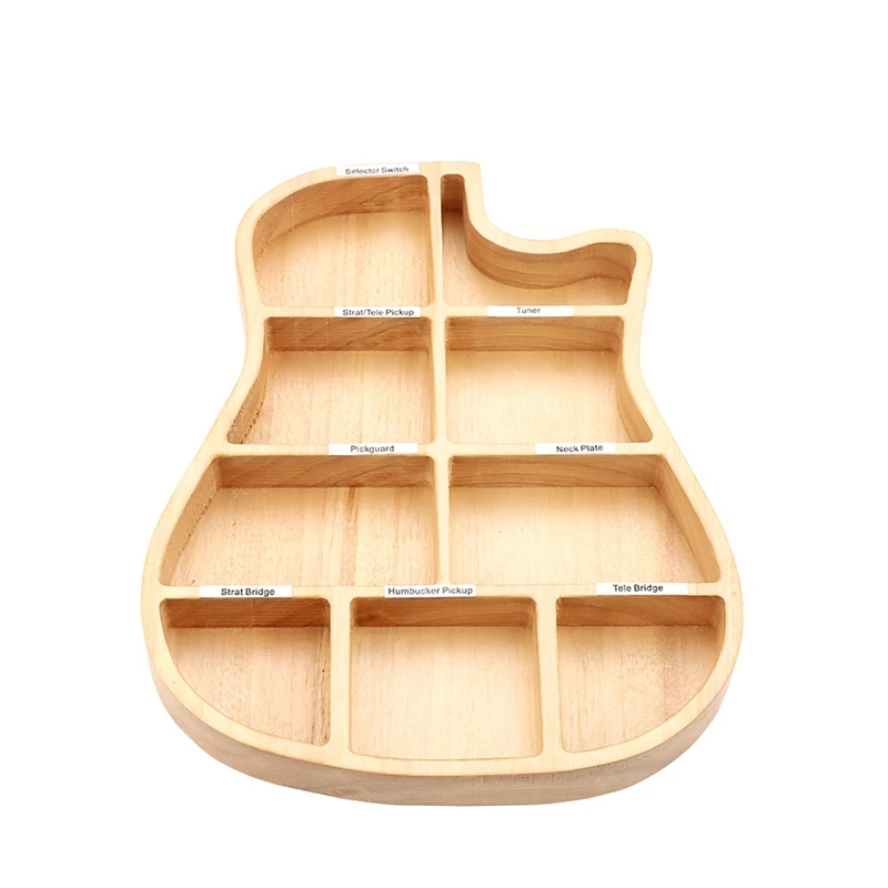 

Wooden Guitar Parts Plectrum Storage Box Personalized For Guitar Replacement Accessories