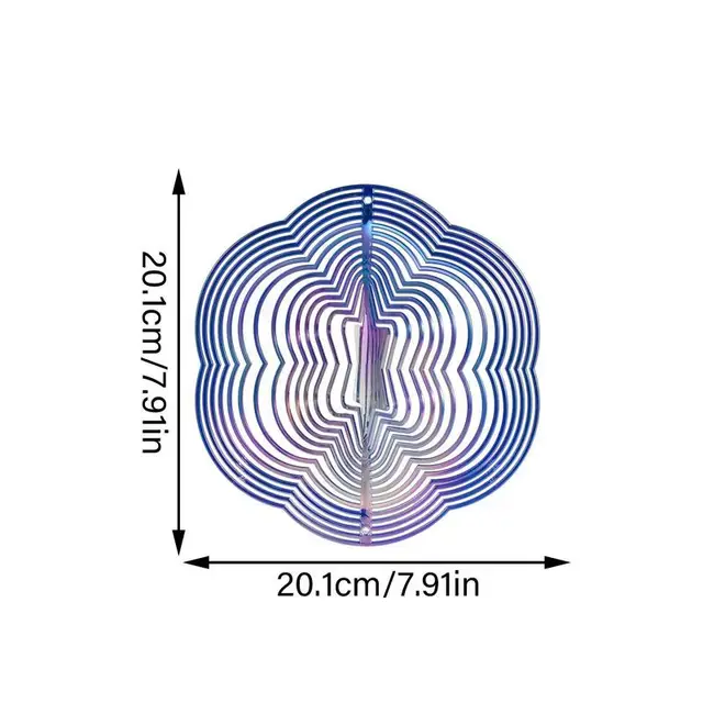 Szél Fonó Cehely Színes Hatszögletű Álomfogó 3D Madárcsökkentő Megfordítja Az Otthoni Dekorációt - Image 6