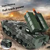 Military War 2.4g Rc Missile Vehicle Battle Remote Control Toy Car With Shoot Bullets Model Tank Electronic Acousto-Optic Toys 3