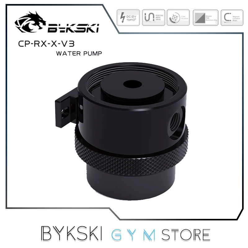 

Bykski Round DDC Water Pump, DC12V Maximum Flow Lift 6 Meters 700L/H Water Cooling Radiator / PWM Speed Control CP-RX-X-V3