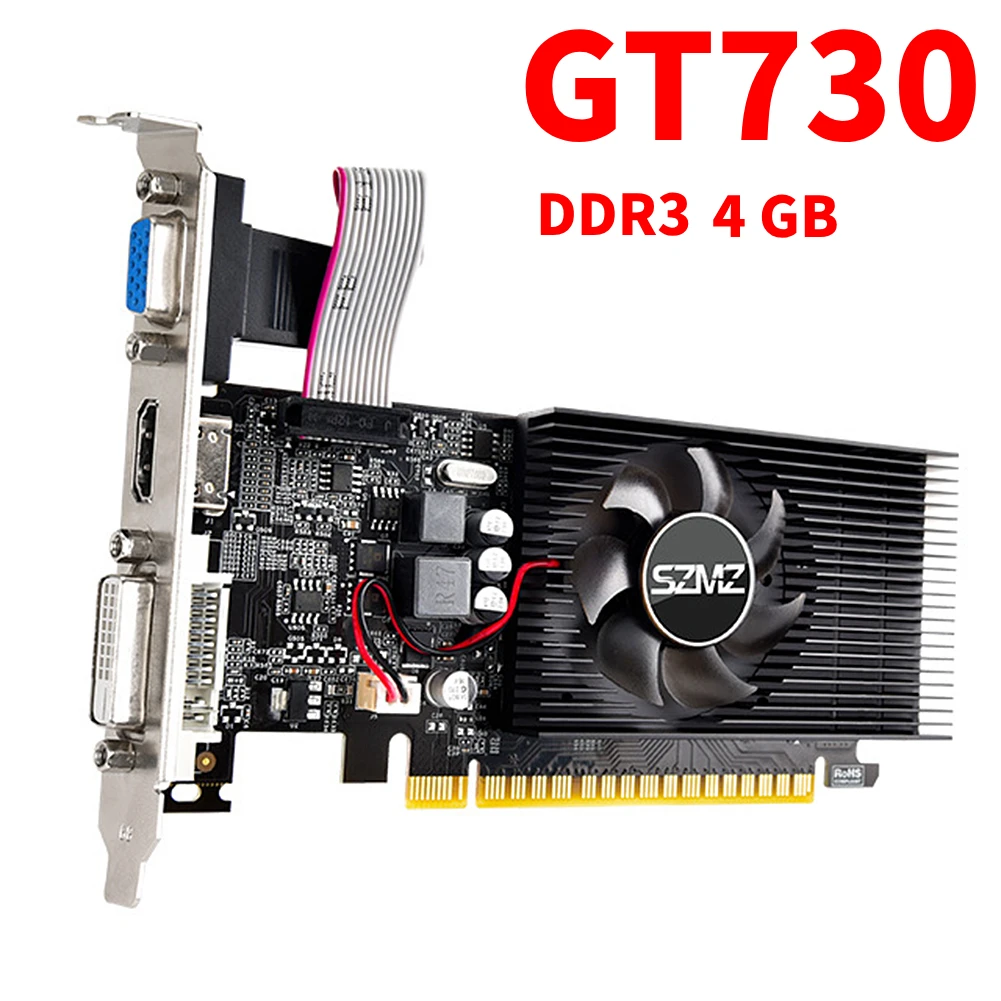 GT740 Graphics Card 4GB Computer Video Card 993MHz Low Profile Gaming Video  Card PCI-E 2.016X DDR5 HDMI-Compatible Interface