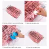 6 Pack Hanging Vacuum Storage Bag Reusable Space Saver Compressed Bag with Hangers for Clothing for Jacket, Suits, Dress, 5
