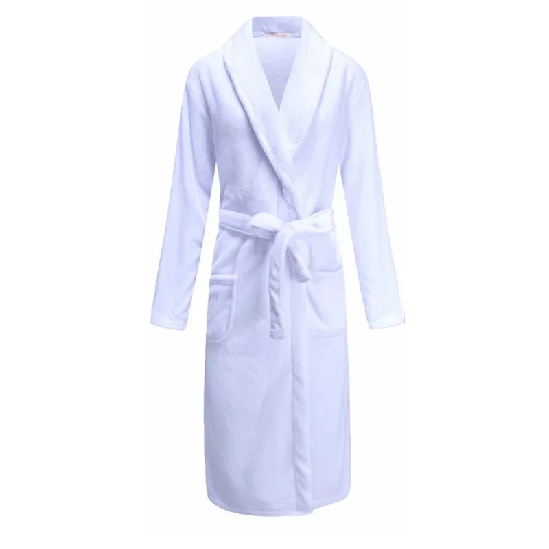 الأزواج فندق نمط طويل روب استحمام المرجان الصوف ال...