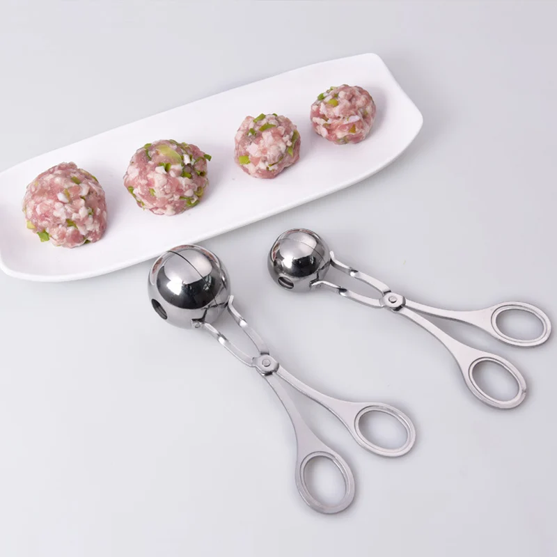 Meatball Maker Meat Ball Maker Tool Stainless Steel Clip Round Rice Ball Shaper Spoon Non Stick Meat Dumplings Making Mold Kitchen Tools