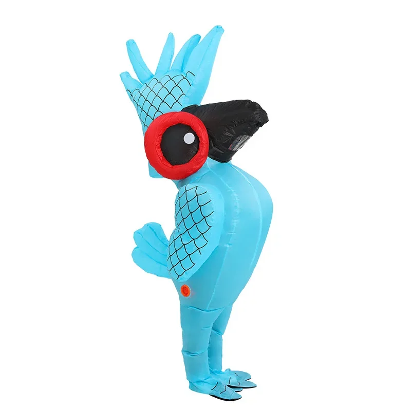 

Purim Blue Parrot Inflatable Costume Adult Bird Suit Cosplay Animal Halloween Christmas Carnival Party Stage Blow Up Funny Dress