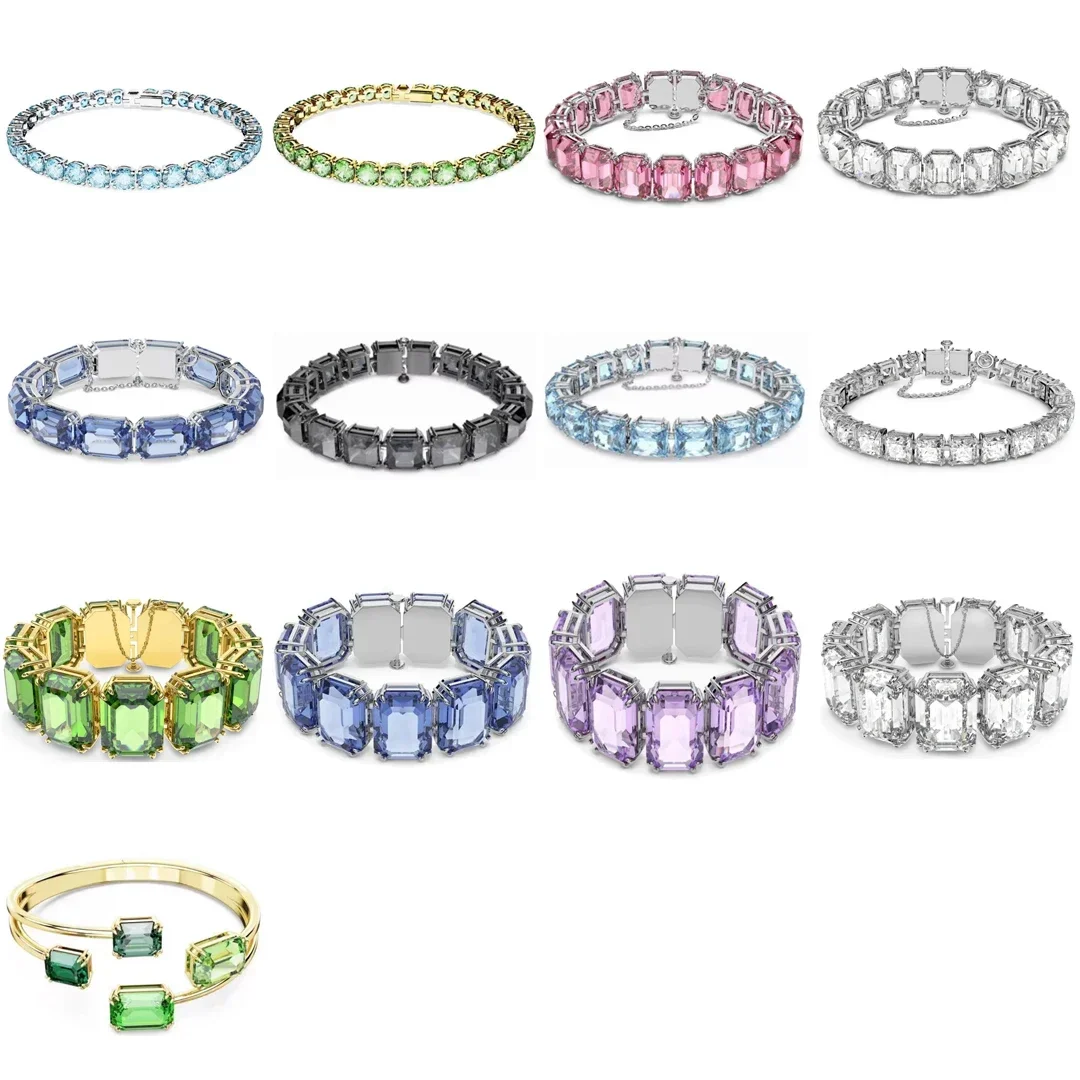 

2024 New Swa Arrival Luxury Gemstone Bracelet for Women Fashionable and shiny set simple perfect birthday party gift
