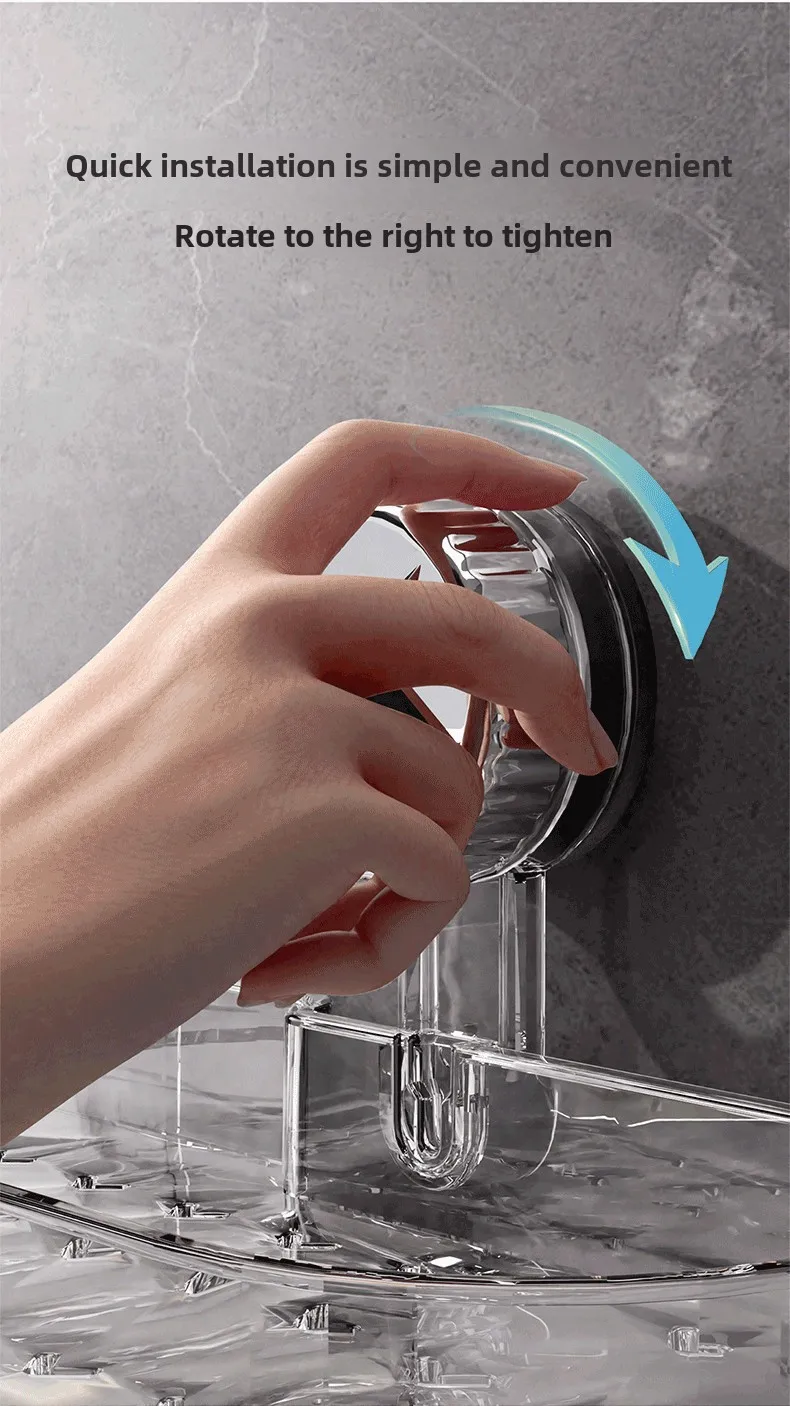 Five-pointed Star Suction Cup Faucet Countertop Sink Mirror-front Bathroom Wall-mounted Drip-drying Rack Without Drilling Holes