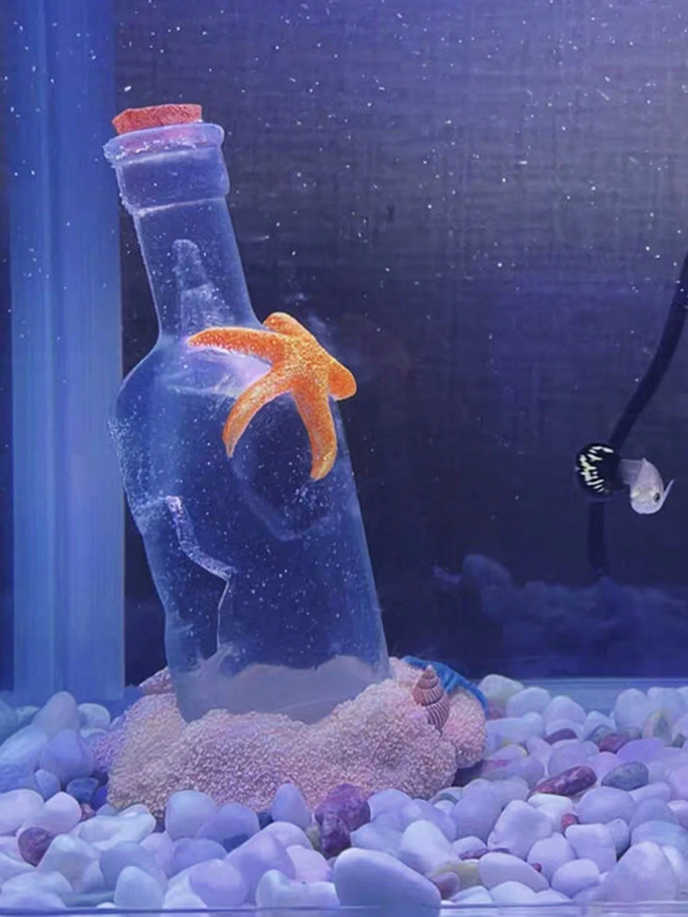 1pc-Fish hiding place in water, shrimp decoration, underwater aquarium cave decoration, home office, fish tank landscaping