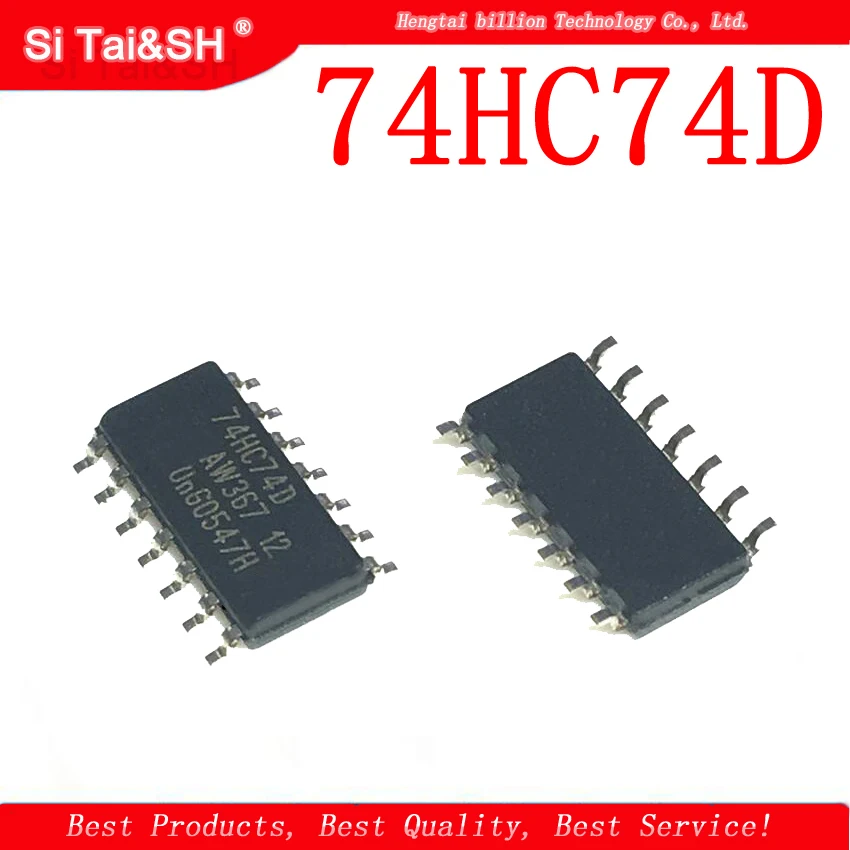 10 шт. 74HC74D SOP14 74HC74 SOP SN74HC74DR SOP-14 SN74HC74 SMD новый и оригинальный аналоговый