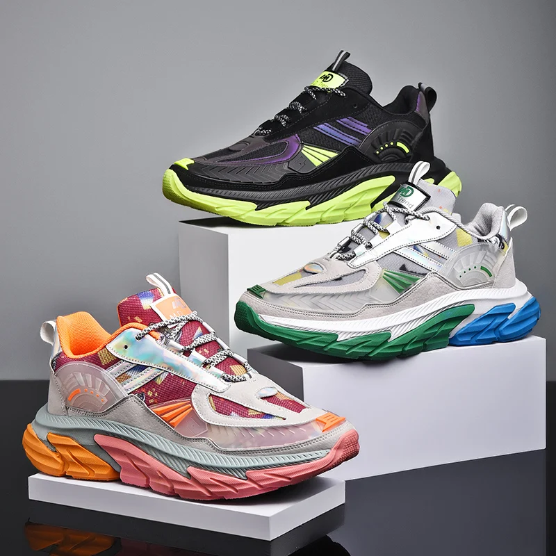

New Night Reflective Hiking Shoes Brand Men's Outdoor Sneakers Breathable Trekking Shoes Men Mountain Trail Jogging Sport Shoes