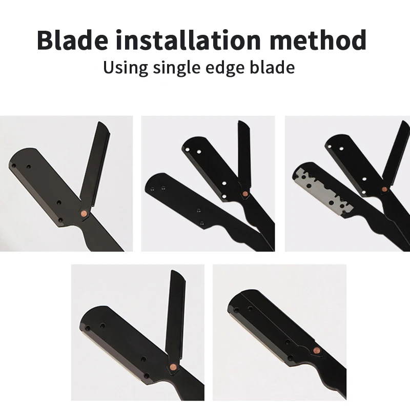 고품질 이발사 수동 면도기 엔지니어링 목재 손잡이 및 남성용 304 스테인레스 스틸 커터 헤드 면도기(블레이드 제외)