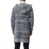 Men's Hooded Thick Cardigan Sweater Coat X-long Sweater 5
