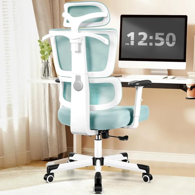 Office Chair Ergonomic Desk Chair, High Back Computer Gaming Chair, Comfy Big and Tall Home Office Chair with Lumbar Support