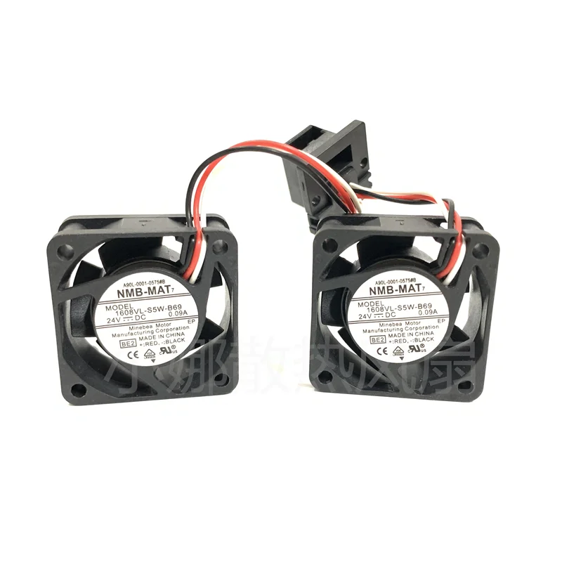 para Os4cm da Movimentação do Sistema de Fanuc A90l0001-0575 1608vl-s5w-b69 24v 0.09a 40 mm fã de Refrigeração Duplo do Rolamento de Esferas Fãs em