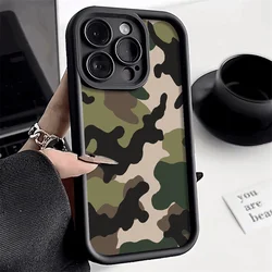 Camouflage Shockproof Anti - Slip Phone Case - Soft TPU Cover for Redmi Note13Pro 5G (Black DQMYTYR85)