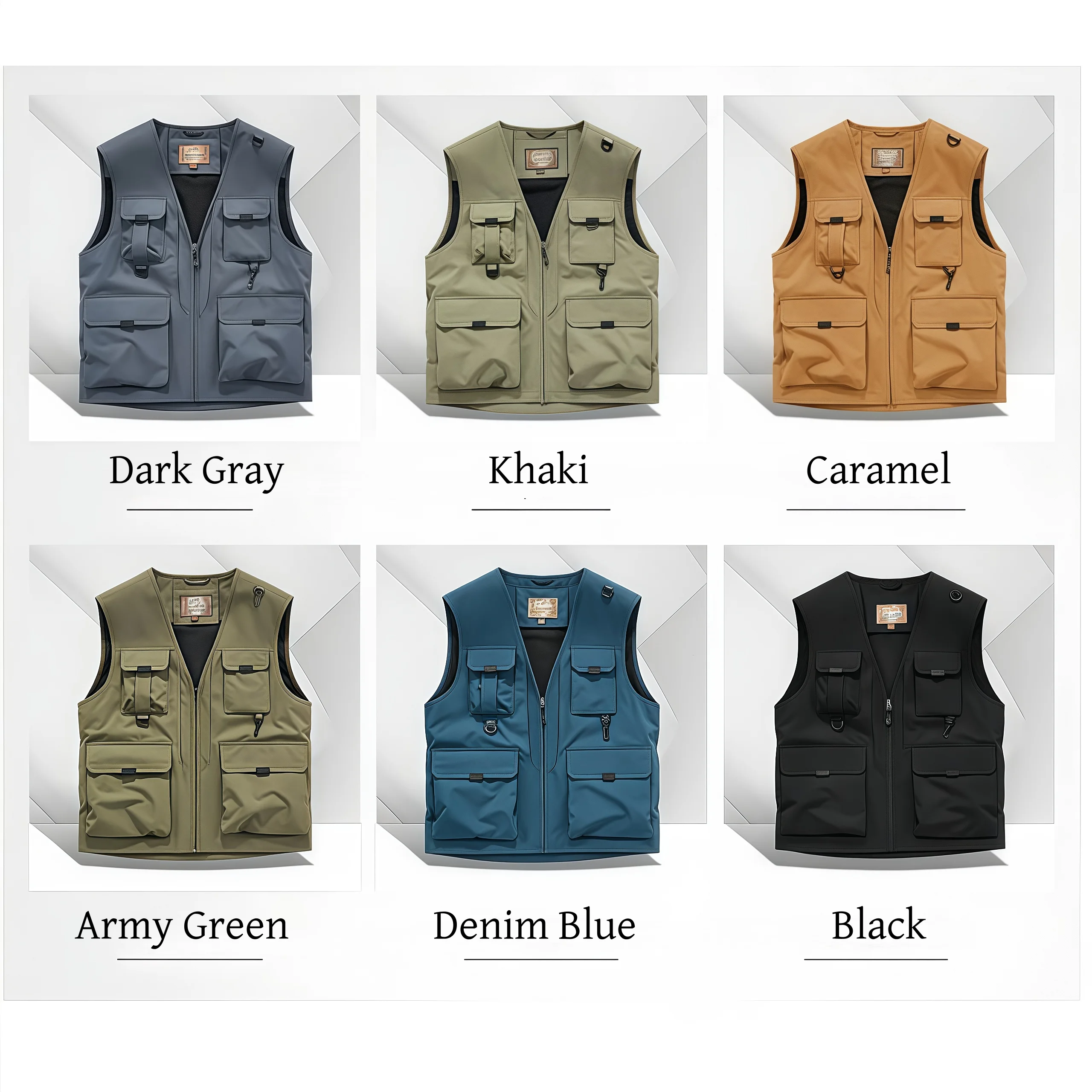 6XL Breathable Multi Pocket Mesh Fishing Apparel Photography Vest Sport ...