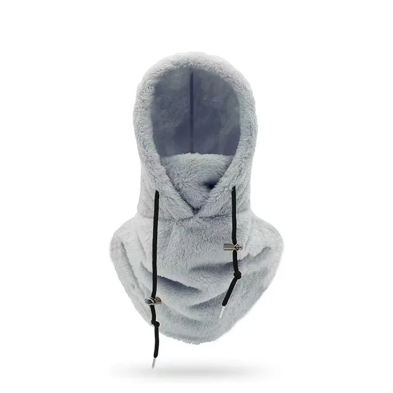 Winter outdoor riding hat sports cowl winterproof thickened bib CS head cover Arctic suede cover warm hat