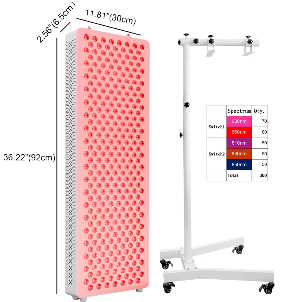 Оптовая торговля IDEA терапия без мерцания низкий EMF 630 660nm 810 830 850nm инфракрасный светильник терапия 1500w красный светодиод светильник терапия панель