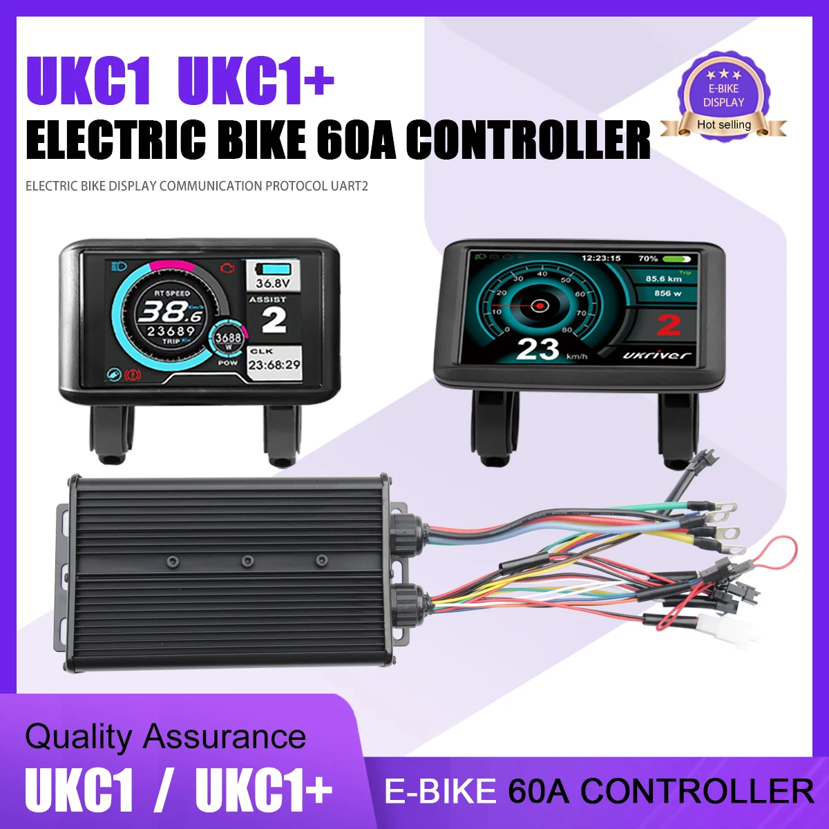 48V60V72V 60A Electric Bicycle Controller Dual Mode 18 Tube Sine Wave Controller E-bike Brushless 1500W 2000W 3000W Controller