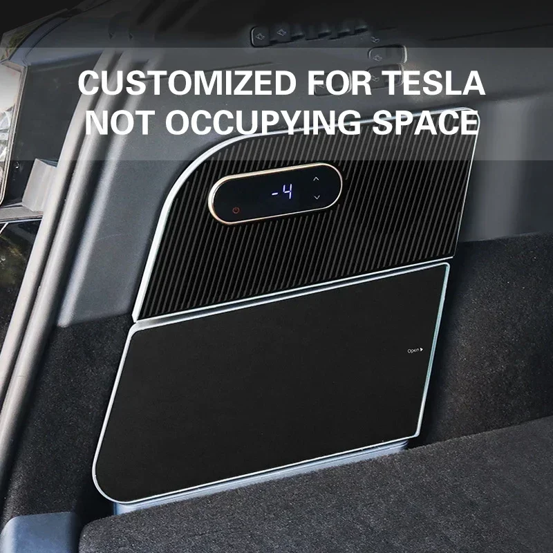 Tesla Model Y 트렁크 볼트 냉장고 휴대용 자동차 냉장고 15L 자동 냉동 압축기 야외 여행 캠핑의 새로운 기능