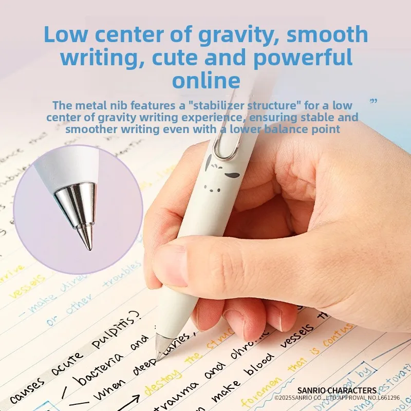 Uni Mini Small Thick Core Portable Pocket Gel Ink Pen 0.5mm Cute Cartoon Fat Dudu Signature Stationery Fun Writing Neutral Pens