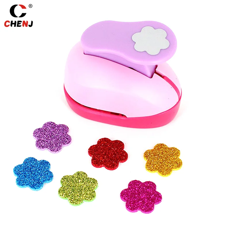 Large Diy Paper Cut Foam Maker Puncher Scrapbook Flowers Punch Labor Saving Children Hole Punch Embossing DIY Craft Hole paper punch paper craft punch embossing maker