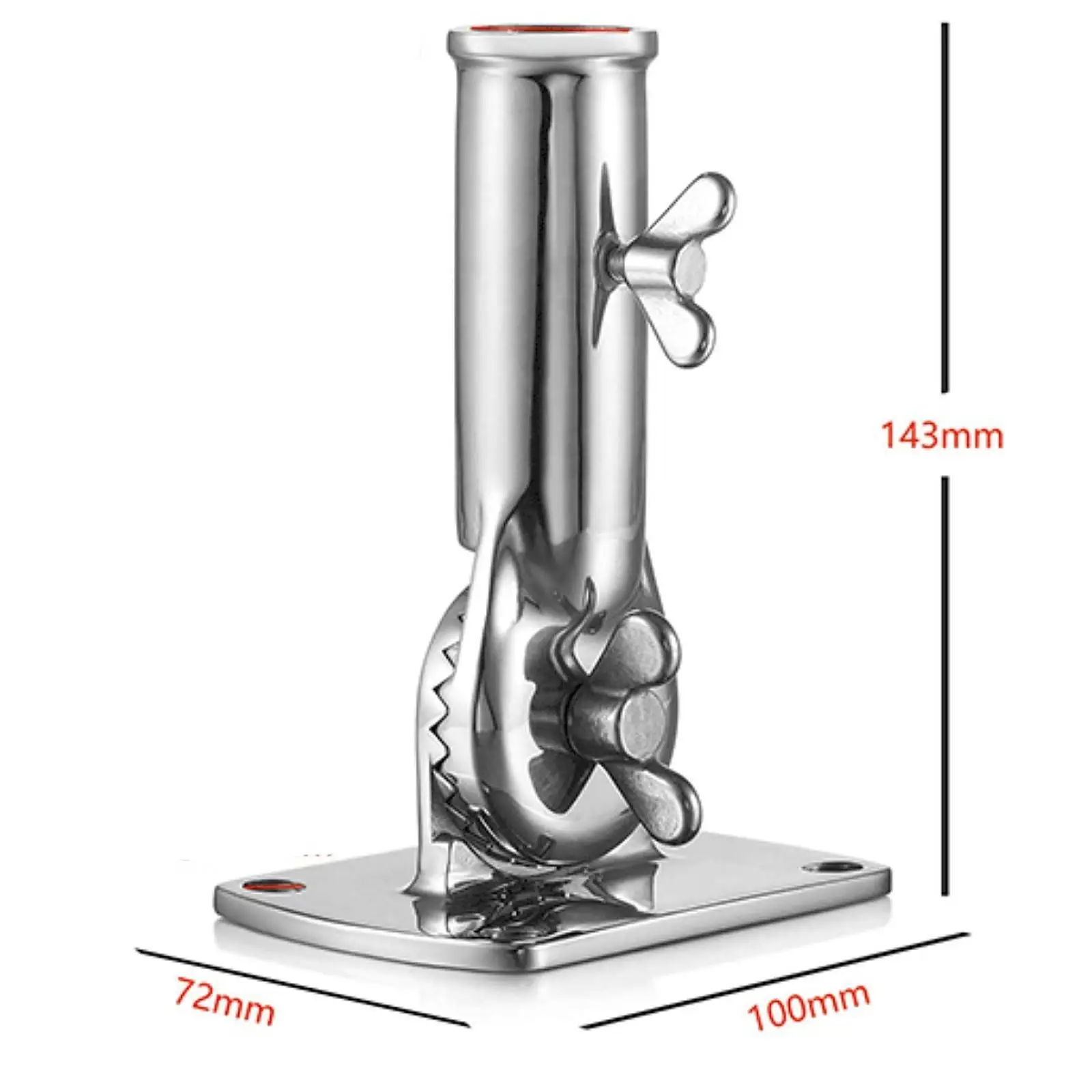 Flag Pole Holder Solid Stainless Steel Stand for SUV ATV Car Outside