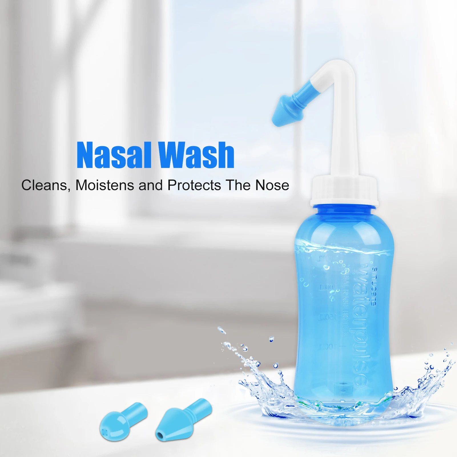 300ML Nasal Irrigator Nasal Rinse Bottle Wash Cleaner Nose Protector Avoid Allergic Rhinitis Adults Children Neti Nasal irrigator