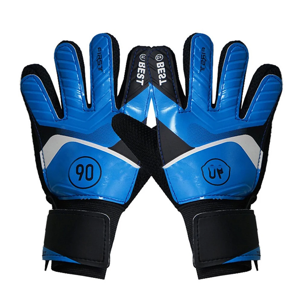 Children Soccer Goalkeeper Gloves Full Finger Anti-Collision Latex PU Goalkeeper Hand Protection Gloves Football Accessories