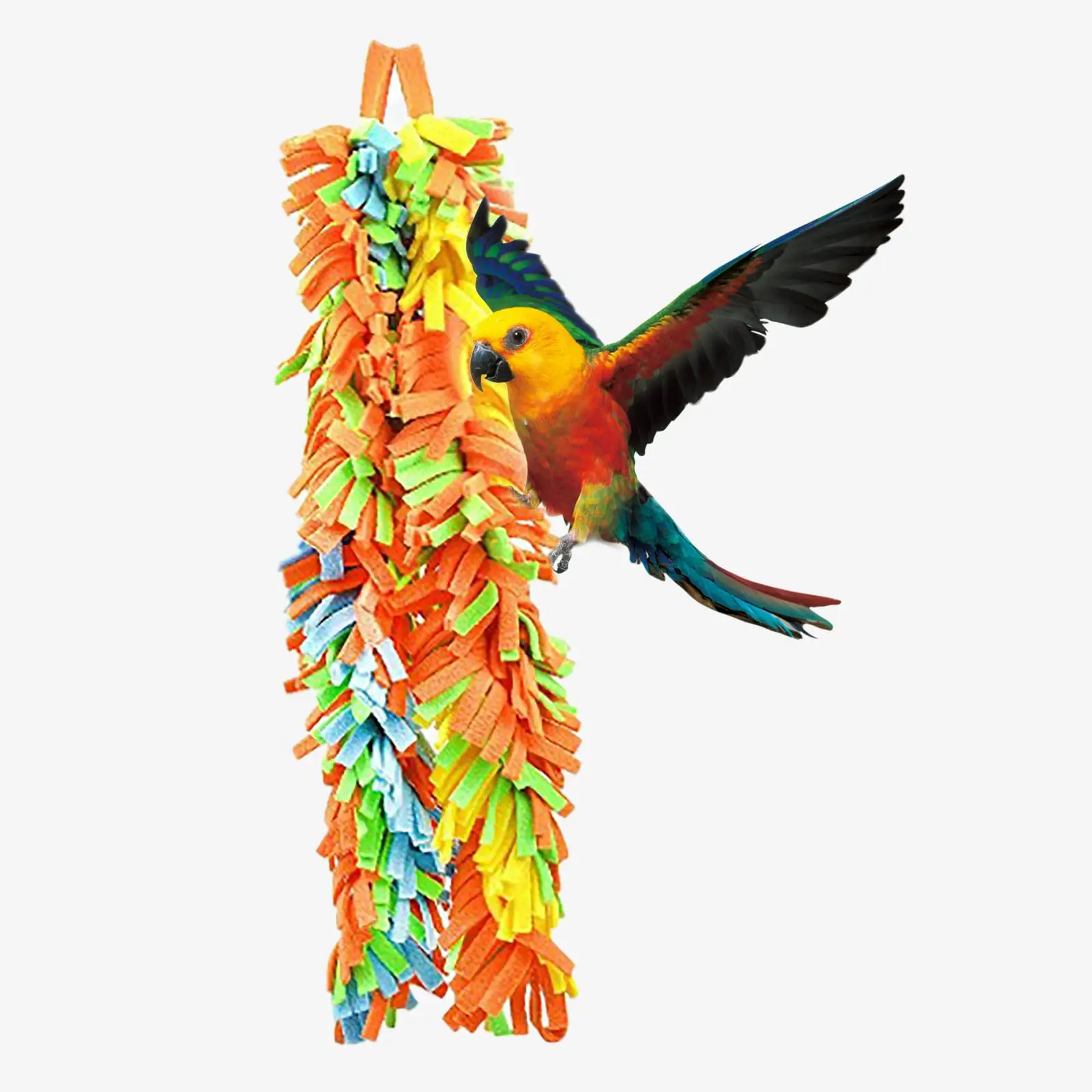 Bird Chewing Toy Colorful Funny Cotton Bite Resistant Swing Tearing Toy Bird Cage Budgie Training Toys