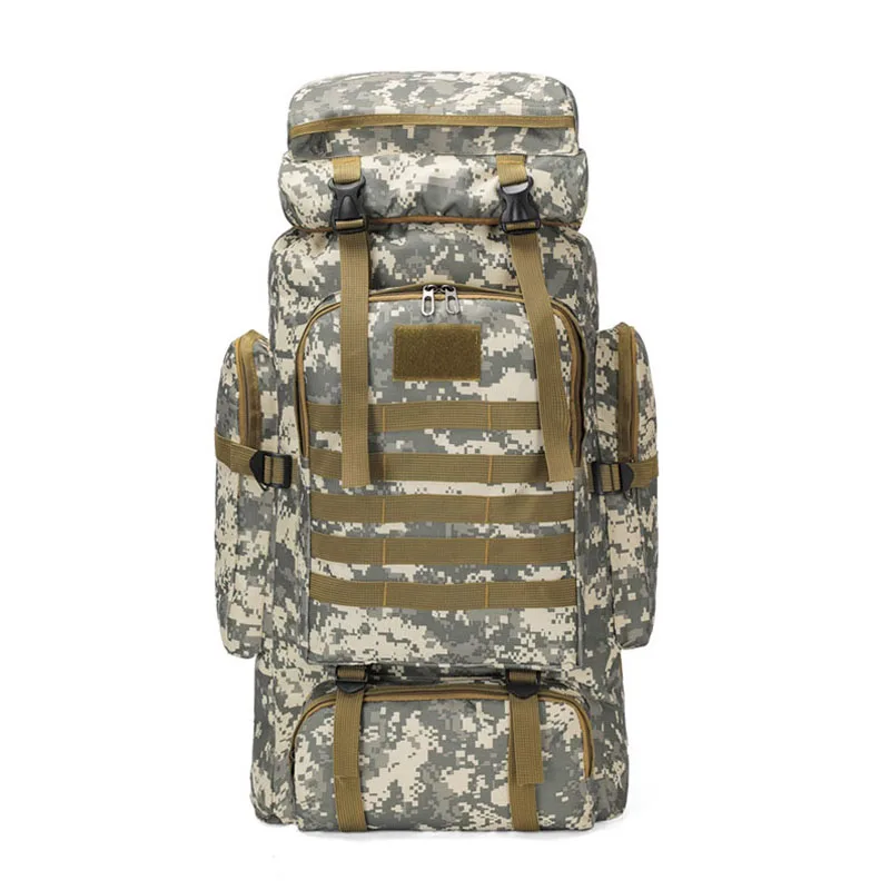 Tactical Backpack 80L Waterproof Camouflage Large Capacity Men's Army Backpacks Camping Backpack Outdoor Mountaineering Bag