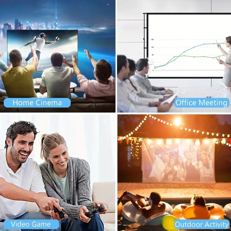 YG300 Mini LED Projector 1000 Lumen 320x240P HDMI-compatible Projetor USB Audio Home Media Player Beamer