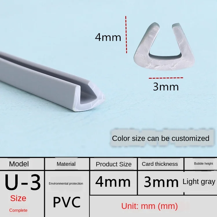 U Edge Banding Veneer - Soft PVC Edgeband in Assorted Colors and Sizes
