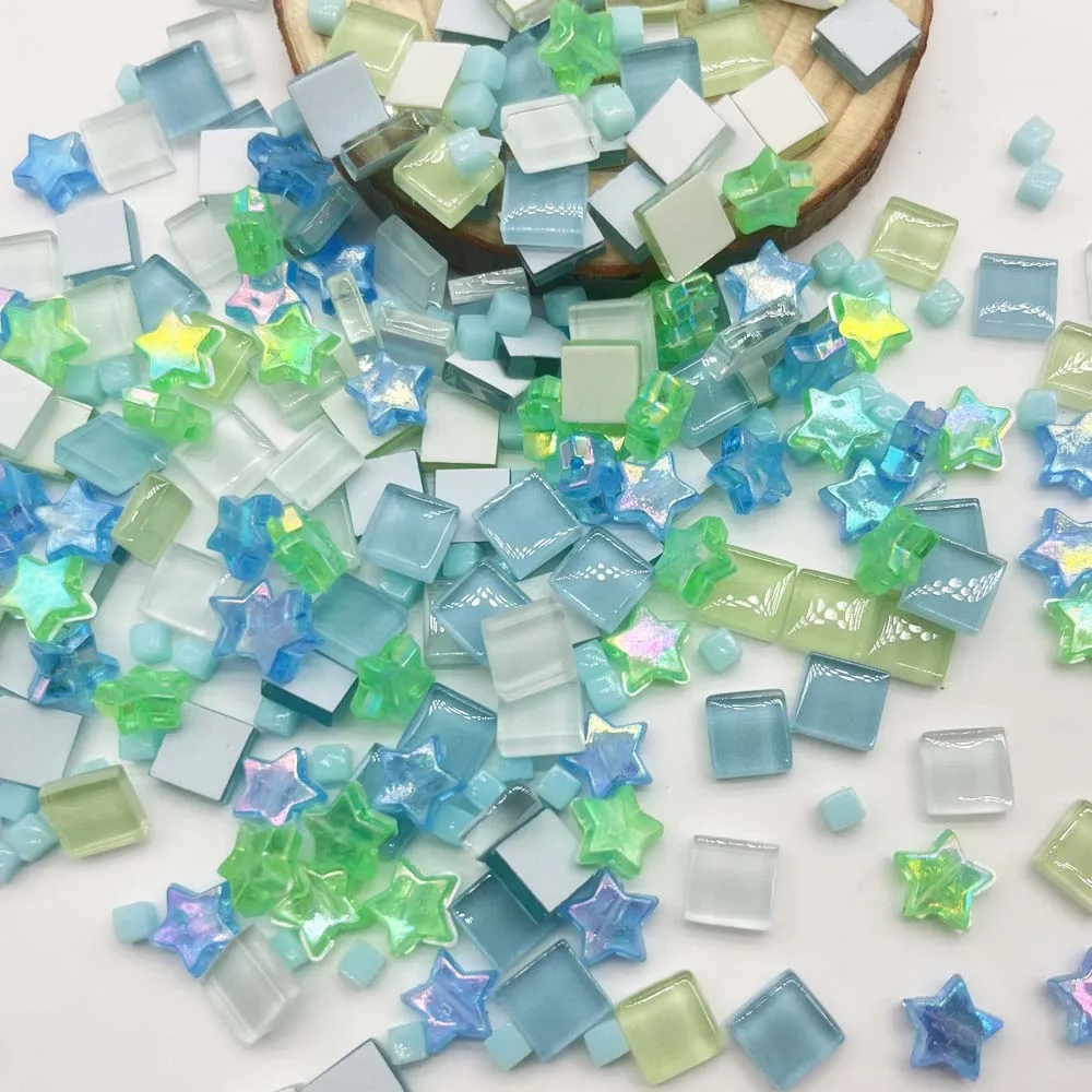 Rainbow Glass Mosaic Tiles 4