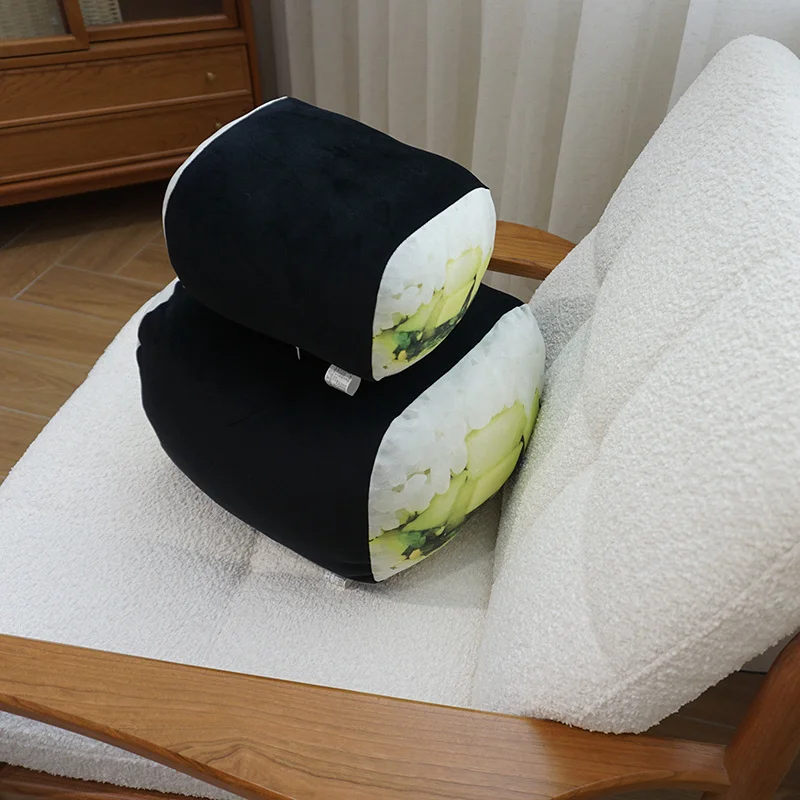 Kawaii Simulation Food Sushi Cake Plush Toys Stuffed Doll Pillow Cushion Cute Home Decoration for Kids Girls Adults Fun Gift