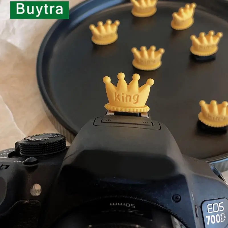 1Pc Crown Star Hot Shoe Protection Cover Slr Camera Hot Shoe Cap Antipolvere Cute Cartoon Photography