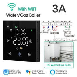 WiFi - Enabled Smart Thermostat for Floor Heating and Gas Boilers with Voice Control (Boiler Heating)
