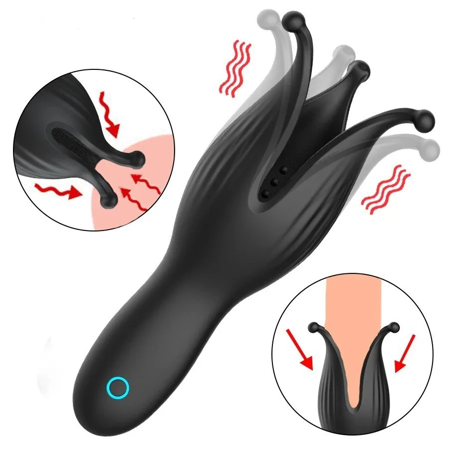 10 Modes Penis Masturbator Cup Delay Trainer Male Vibrators Automatic Oral Glans Sucking Cock Electric18+ Aldult Toys For Men image