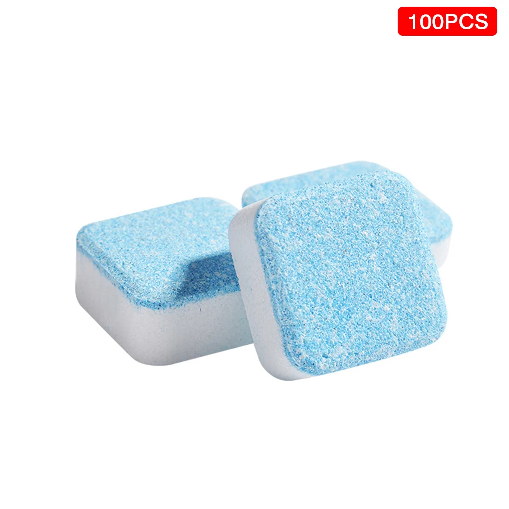 

Effervescent Tablets Home Apartment Laundry Room Washing Machine Concentrate Cleaner Cleaning Washing Tablets 100pcs