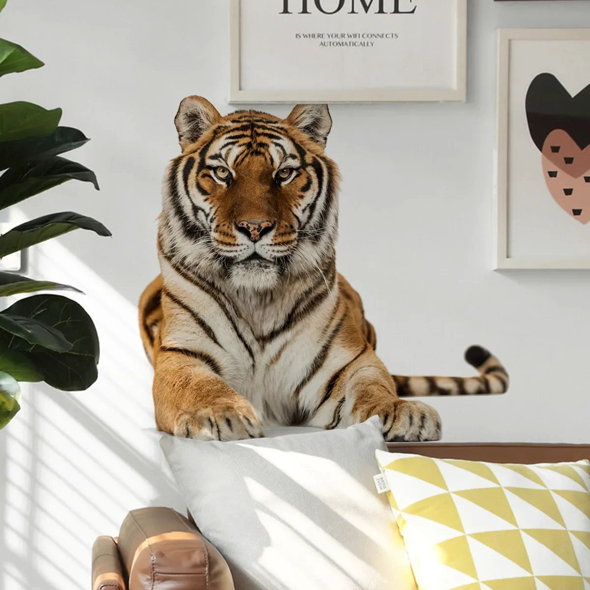Lifelike Tiger Wall Decals – Removable Vinyl Stickers For Nursery, Kids Room, Living Room, Easy To Apply & Reposition - View #10