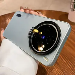 Luxury Anti - Drop Bumper Case with Lens Protection and Bracket - New Style for Vivo X200 Pro mini (SKY BLUE)