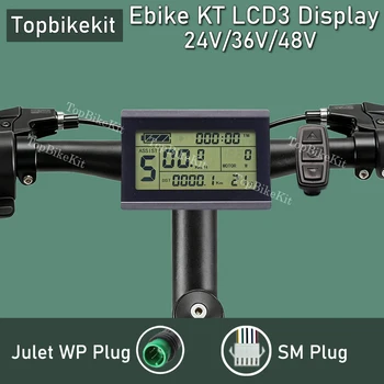 Display per E-bike KT LCD3, Display KT LED890 LED900S LCD4/5/8/9/10H/11 24V/36V/48V per E-bike con Connettore Julet WP/SM