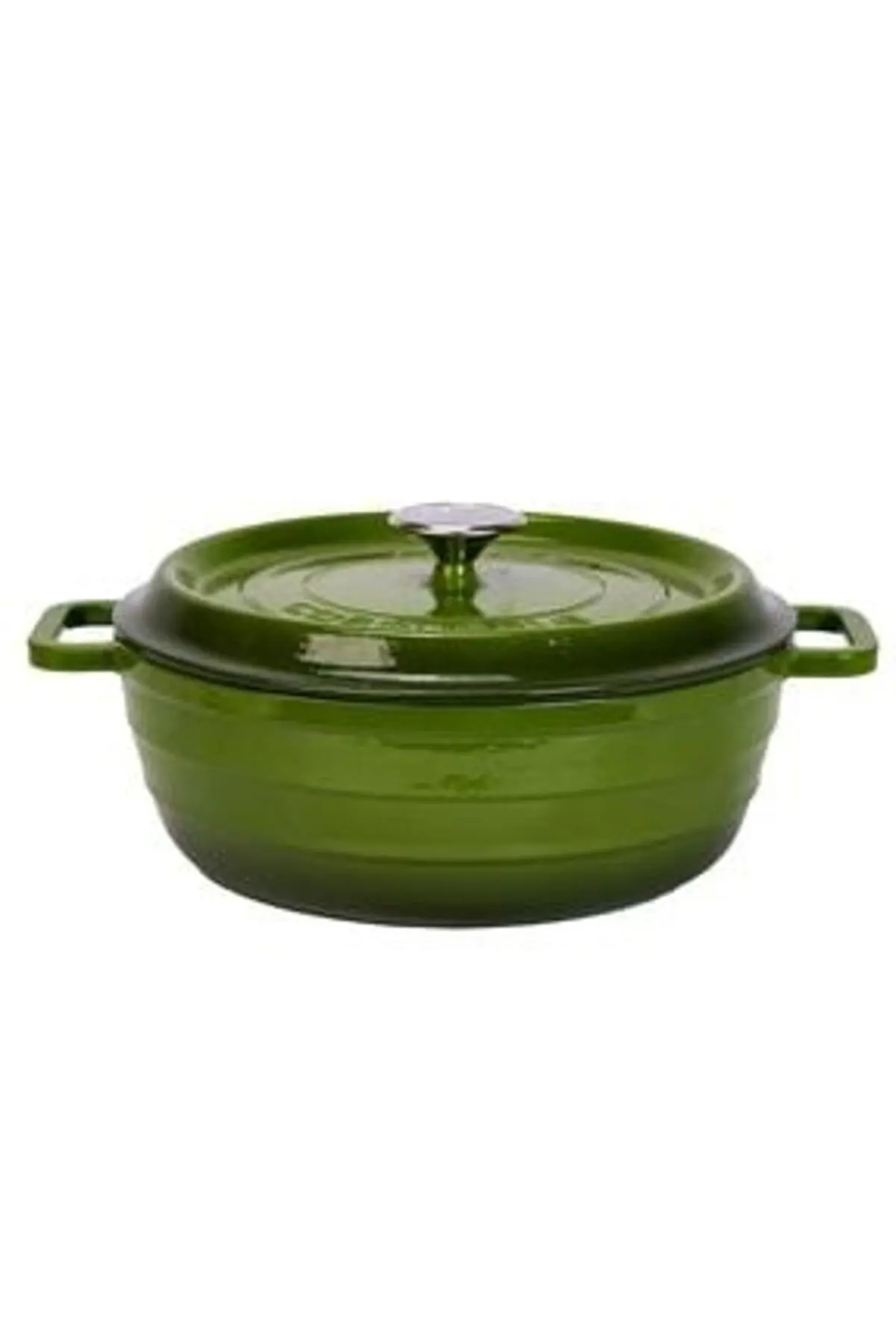 Cast Iron Cookware Green Casserole Set Sauce Pan Food Cooking Grill