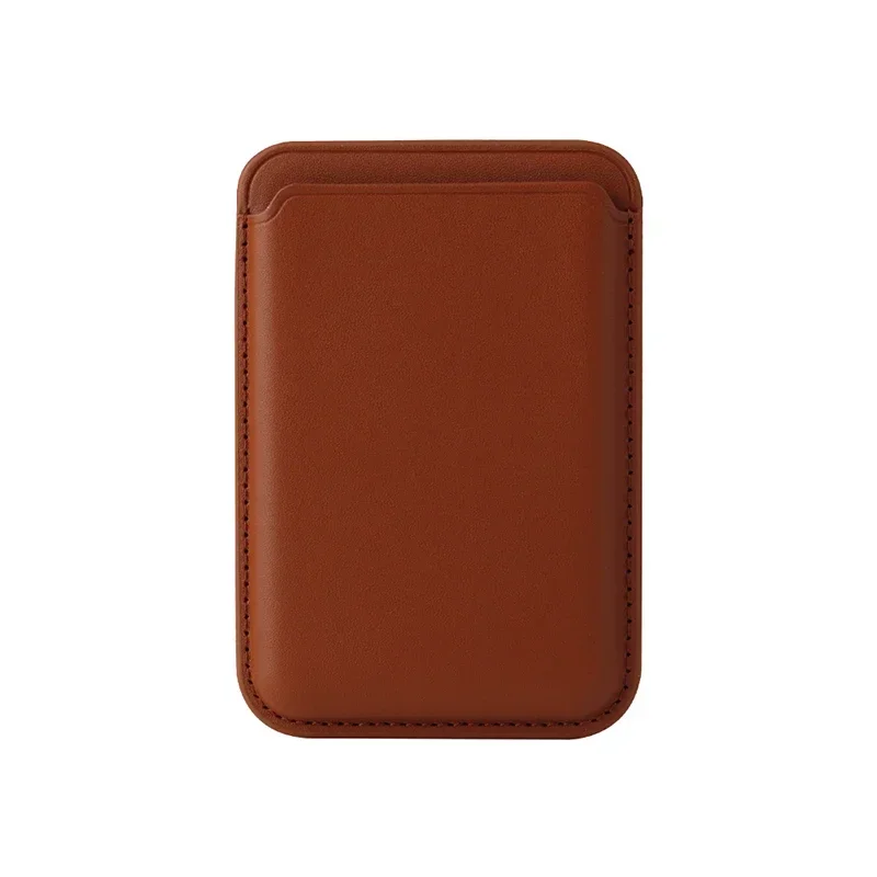 Magsafe Leather Magnetic Card Holder Wallet with Card Slots Accessory