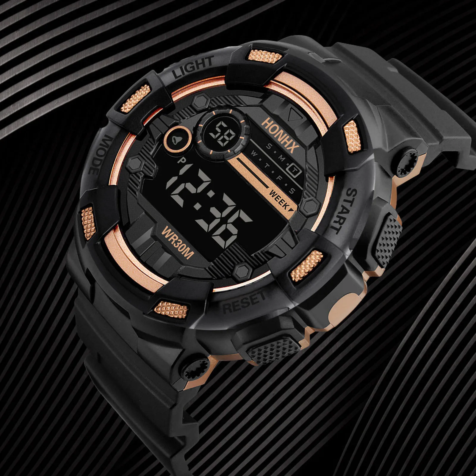 Premium Men's LED Sport Watch - Waterproof, Luminous, Fashionable Design